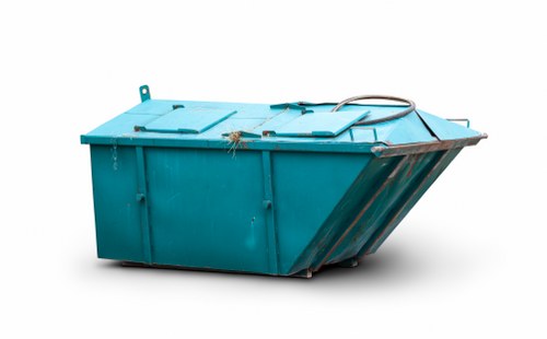 Waste collection team preparing for commercial rubbish pickup